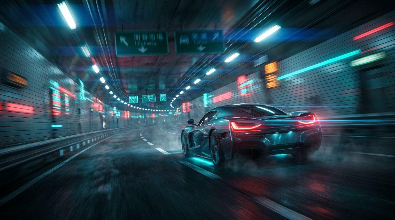 Apex EV Hypercar — Tokyo Midnight Commercial
